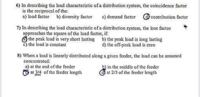 Solved 6) In describing the load characteristic of a | Chegg.com