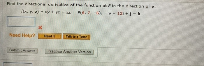 Solved Find The Directional Derivative Of The Function At P