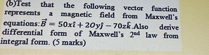 Solved (Test that the following vector function represents a | Chegg.com