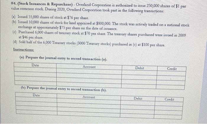 Solved #2. (Recording the Issuance of Common and Preferred | Chegg.com