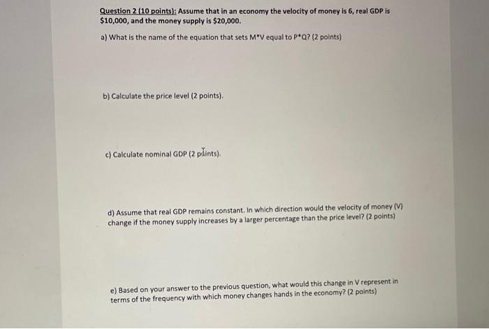 Solved Question 1 (10 points): Suppose that the current | Chegg.com