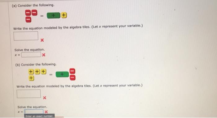 Solved (a) Consider the following. Write the equation | Chegg.com