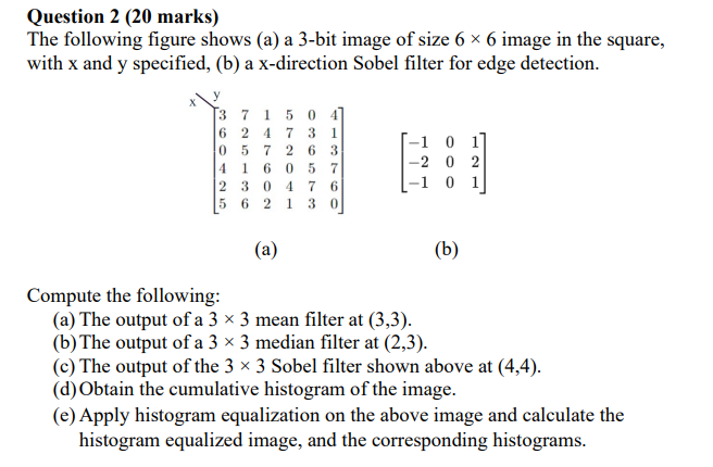 Solved Question 2 (20 ﻿marks)The following figure shows | Chegg.com