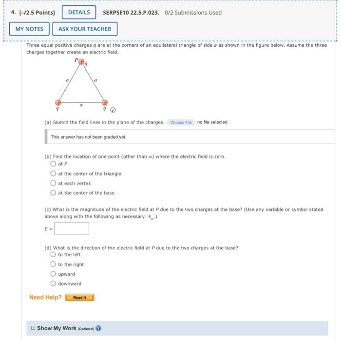 Solved 4. [-/2.5 Points) DETAILS SERPSE10 22.5.P.023. 0/2 | Chegg.com