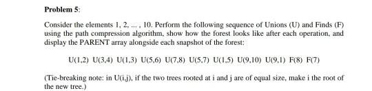 Solved Problem 5: Consider The Elements 1, 2, ..., 10. | Chegg.com