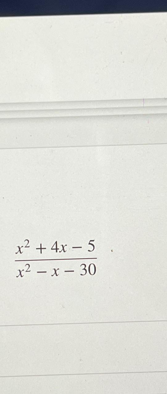 x 2 8x 5x 30