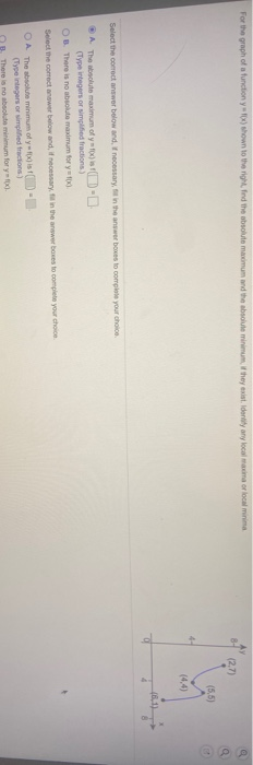 Solved For the graph of a function yux) shown to the right | Chegg.com
