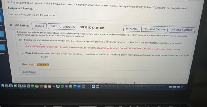 Solved ir this assignment, you submit answers by question | Chegg.com