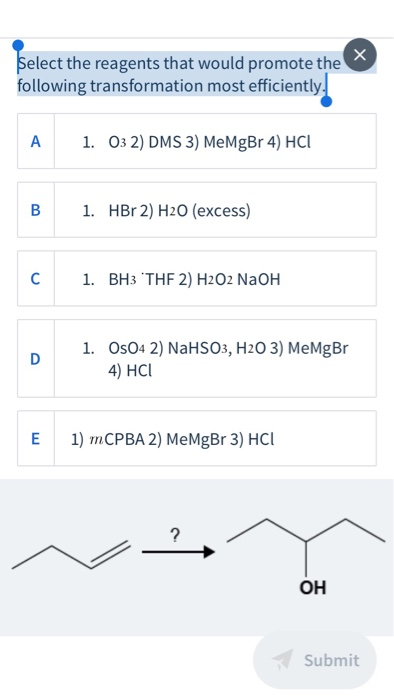 Solved + Determine what compounds A, B and C are in the | Chegg.com