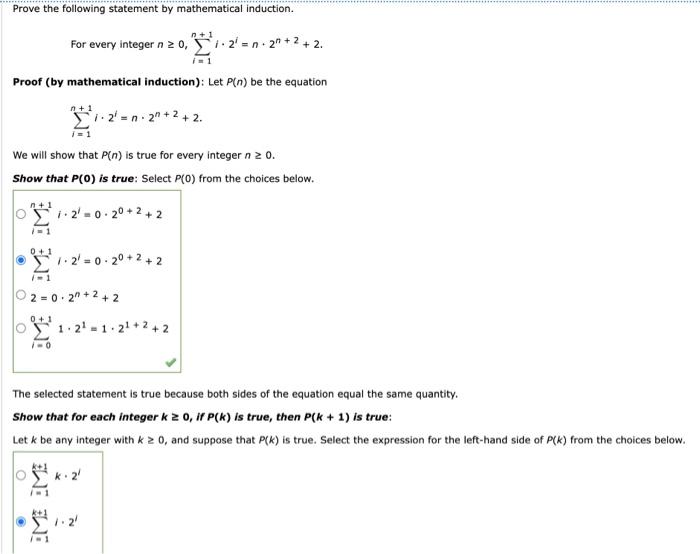 Solved Prove The Following Statement By Mathematical