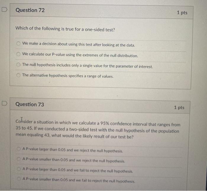 Solved The ability of a statistical test to correctly reject | Chegg.com