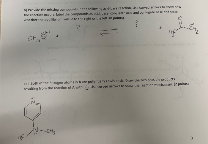 Solved B) Provide The Missing Compounds In The Following | Chegg.com