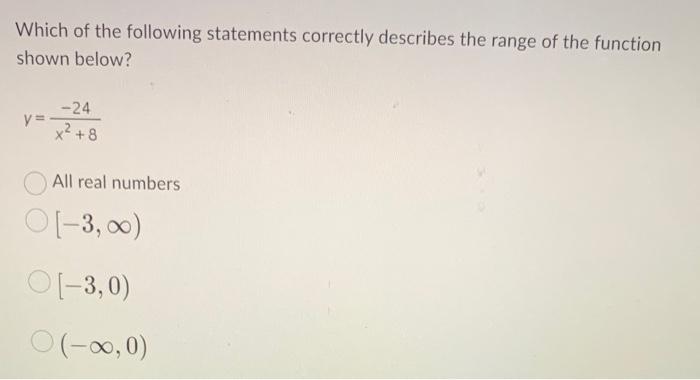 Solved Which of the following statements correctly describes | Chegg.com