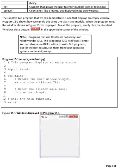 Solved Chapter 15 GUI Applications and Event-Driven | Chegg.com