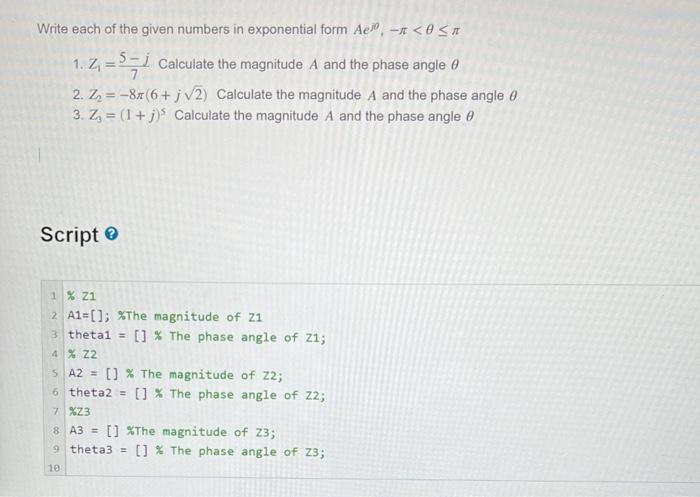 Solved Write each of the given numbers in exponential form | Chegg.com