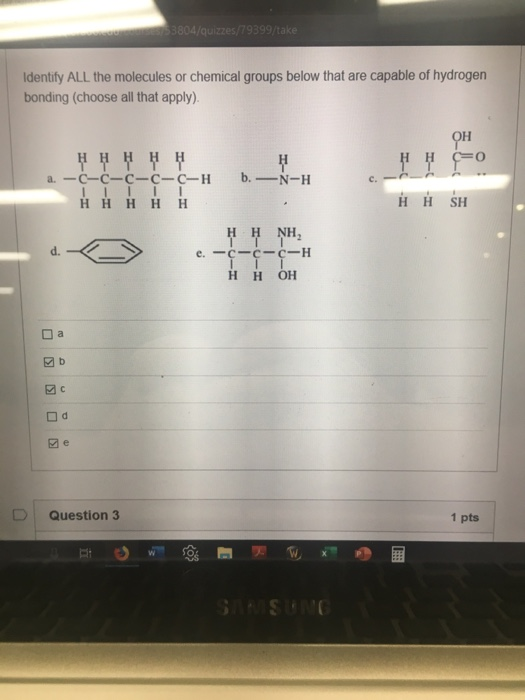 Solved With My Understanding Of Hydrogen Bonding It Can Chegg Com