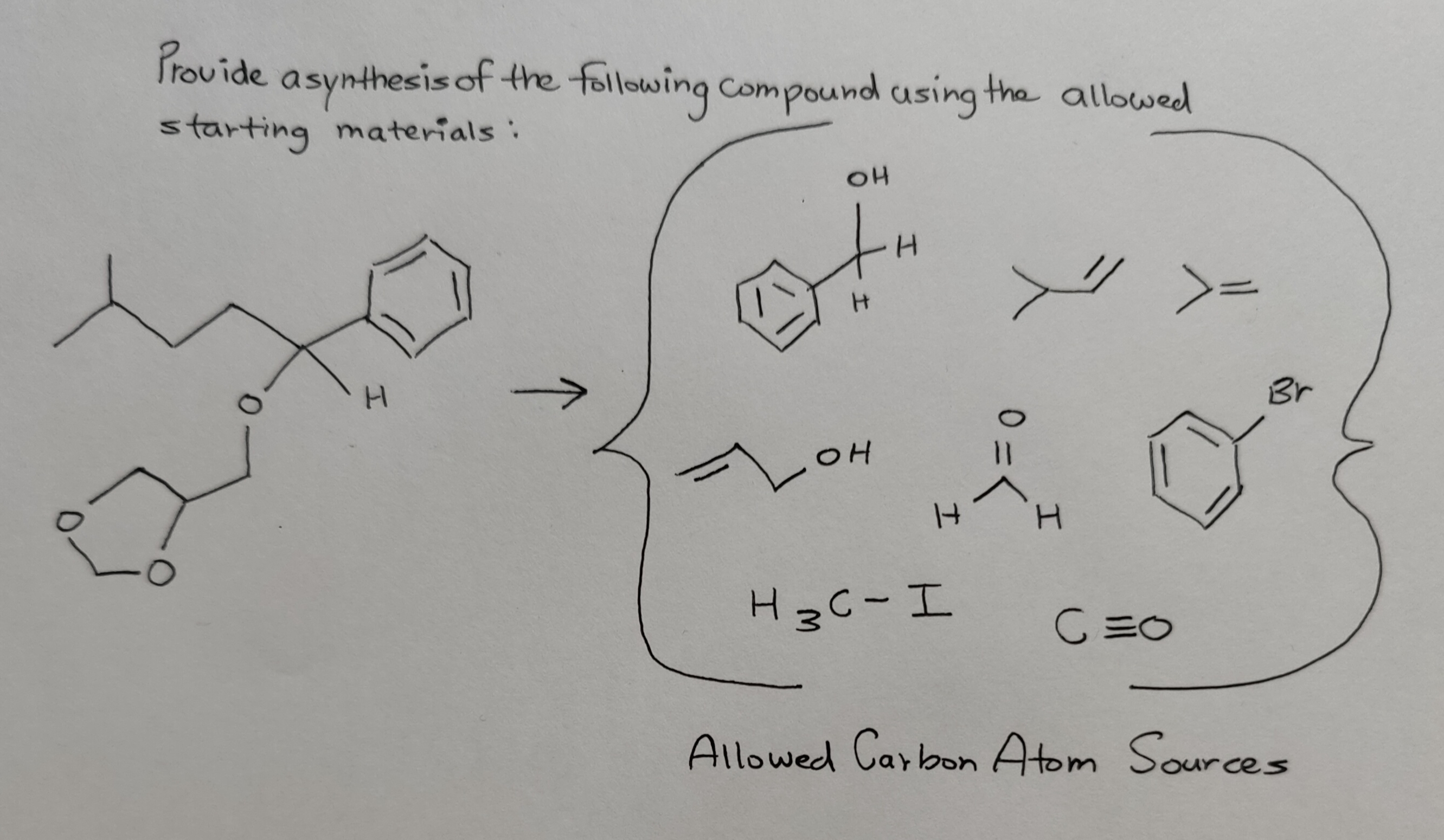 Synesis Problem Solved Organic Chemistry Problem. Please help. Thank you. | Chegg.com