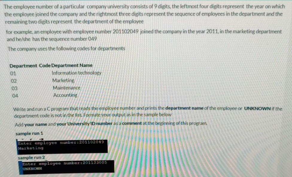 Solved The employee number of a particular company | Chegg.com