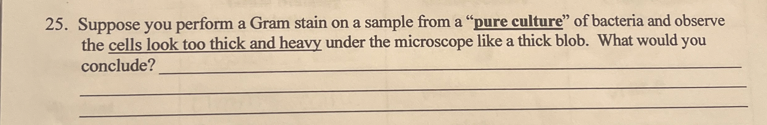 Solved Suppose you perform a Gram stain on a sample from a | Chegg.com