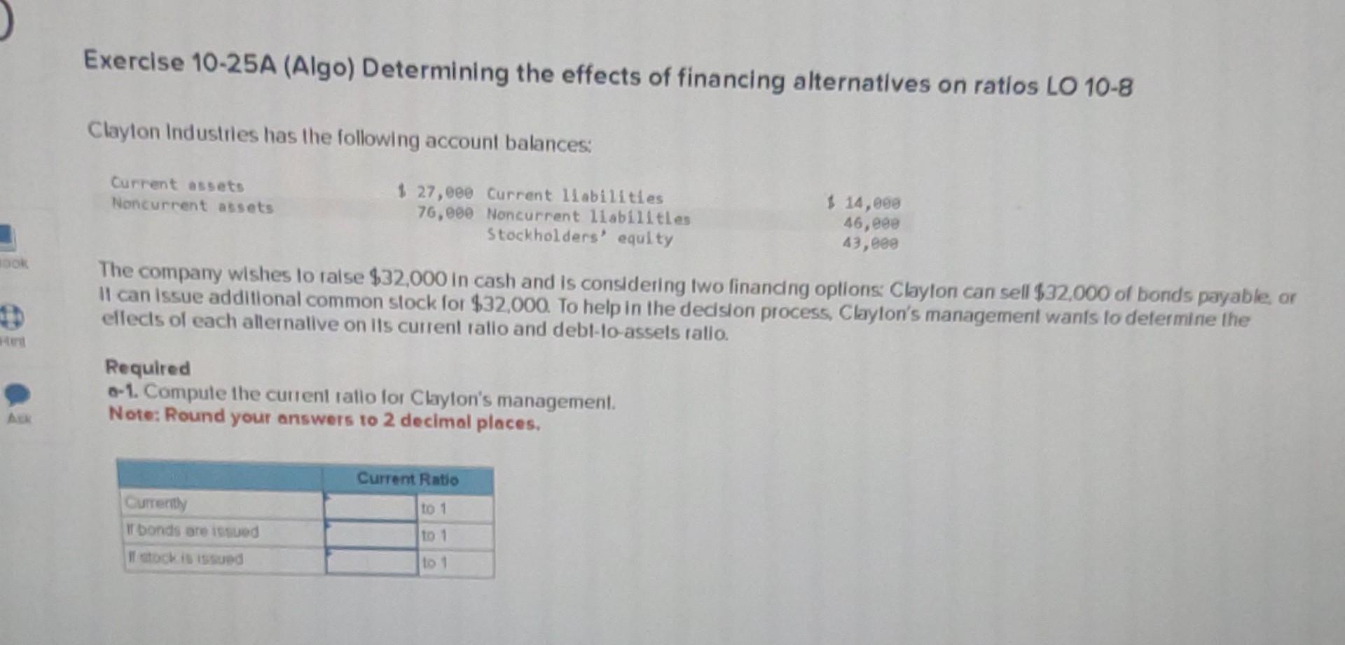 Solved Exercise 10-25A (Algo) Determining the effects of | Chegg.com