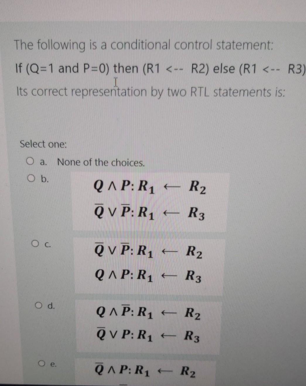 Solved The following is a conditional control statement: If | Chegg.com