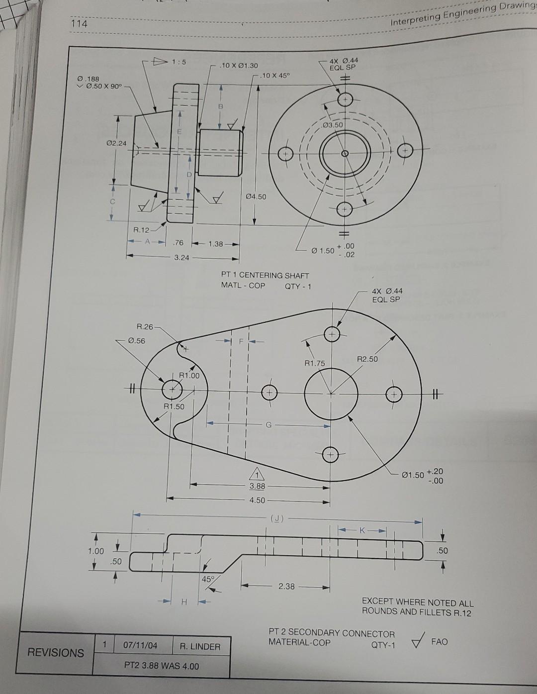 Solved Interpreting Engineering Drawings 8th Edition. Pgs | Chegg.com