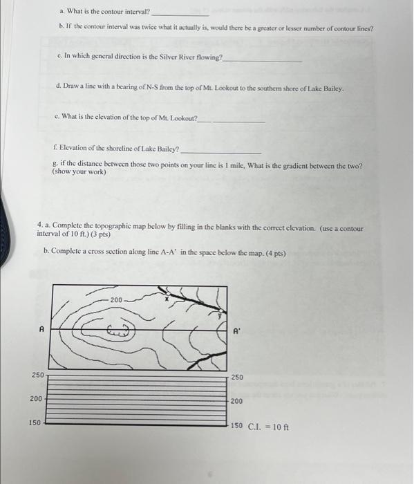 Solved 3. Use the map below to answer the following | Chegg.com