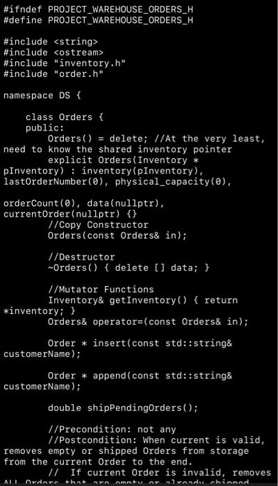 Solved In C++ please, files provided below. Please provide | Chegg.com