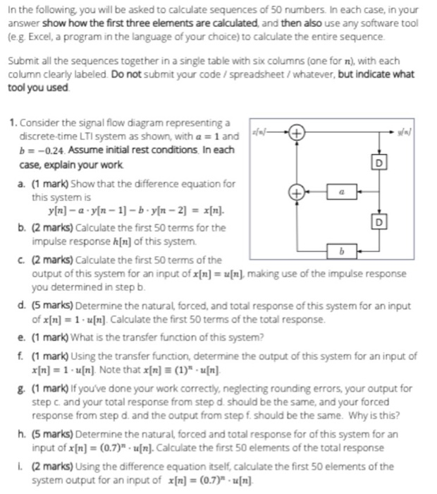 Solved In the following you will be asked to calculate | Chegg.com