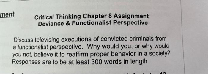 critical thinking chapter 8