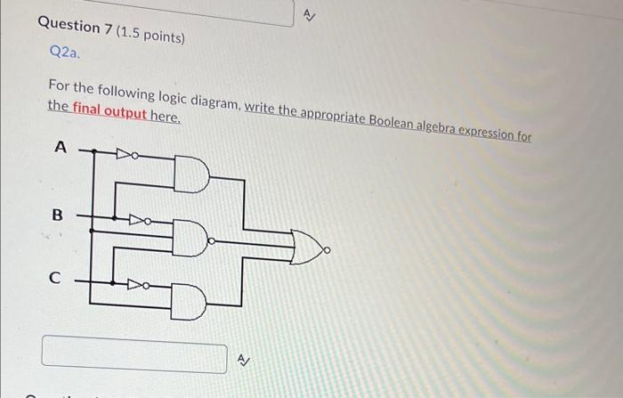 Solved For The Following Logic Diagram, Write The | Chegg.com