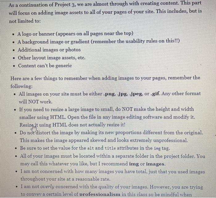 Solved the 3 firsts pic is the continuatuon of project 3. | Chegg.com
