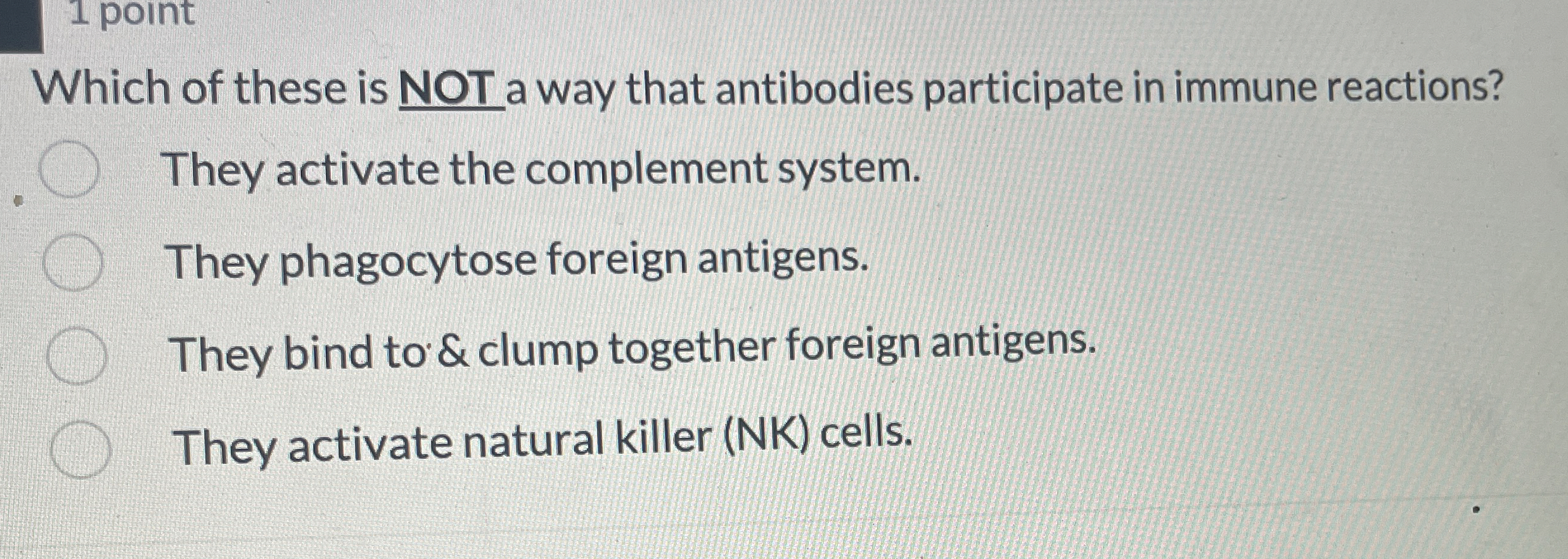 Solved Which of these is NOT a way that antibodies