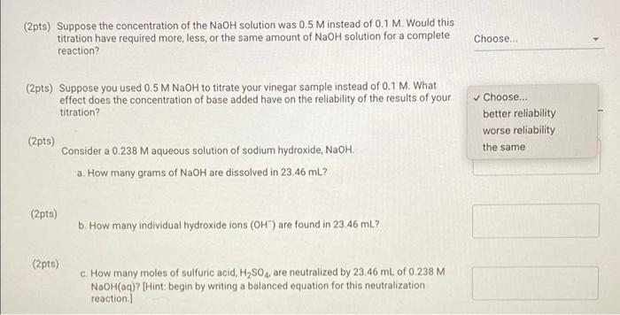Solved Table 1. Titration data Trial 1 Trial 2 Trial 3 1.94 | Chegg.com