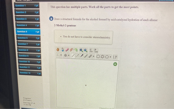Solved Question 1 1 pt This question has multiple parts. | Chegg.com