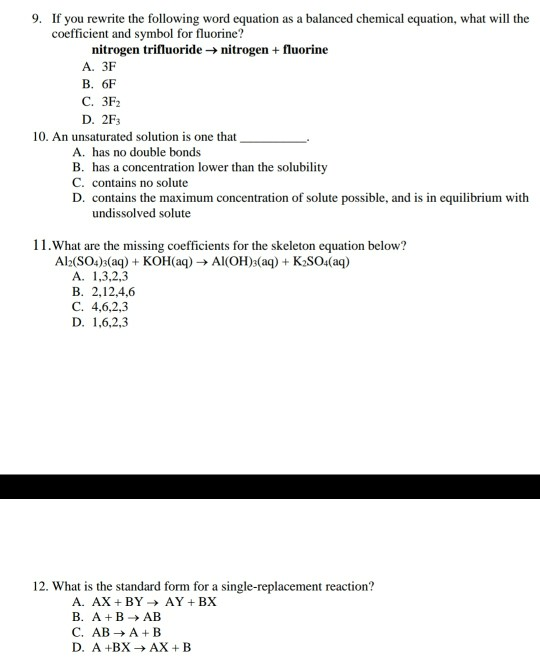 solved-9-if-you-rewrite-the-following-word-equation-as-a-chegg