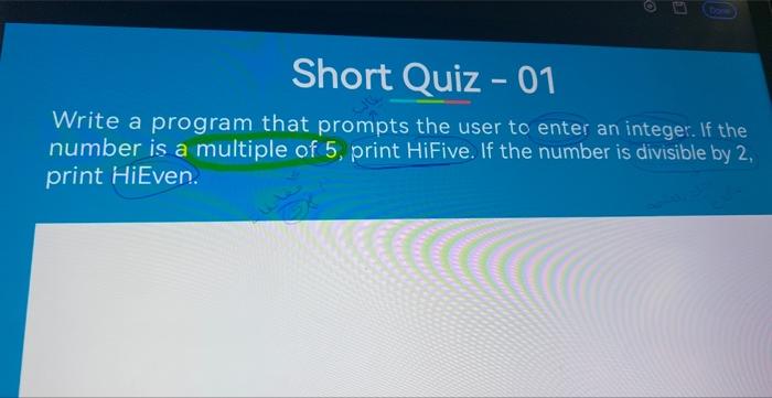 Solved Write a program that prompts the user to enter an | Chegg.com