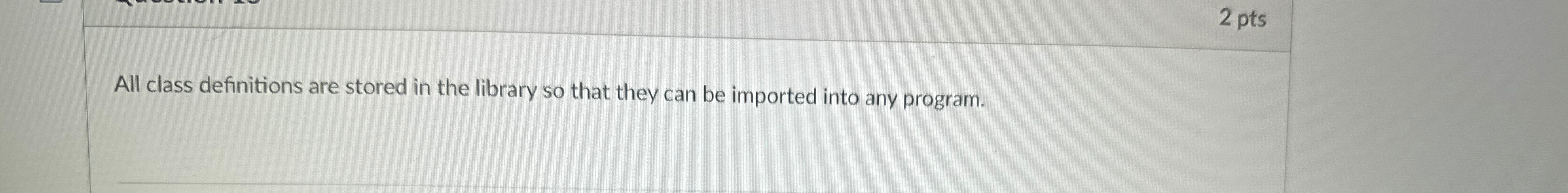 Solved All class definitions are stored in the library so | Chegg.com