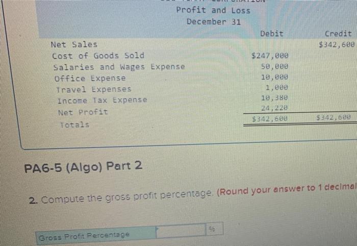 Solved preparing a multi step income statement and | Chegg.com
