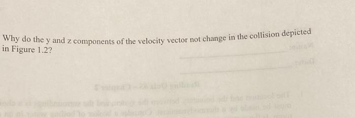 Why do the y and z components of the velocity vector | Chegg.com