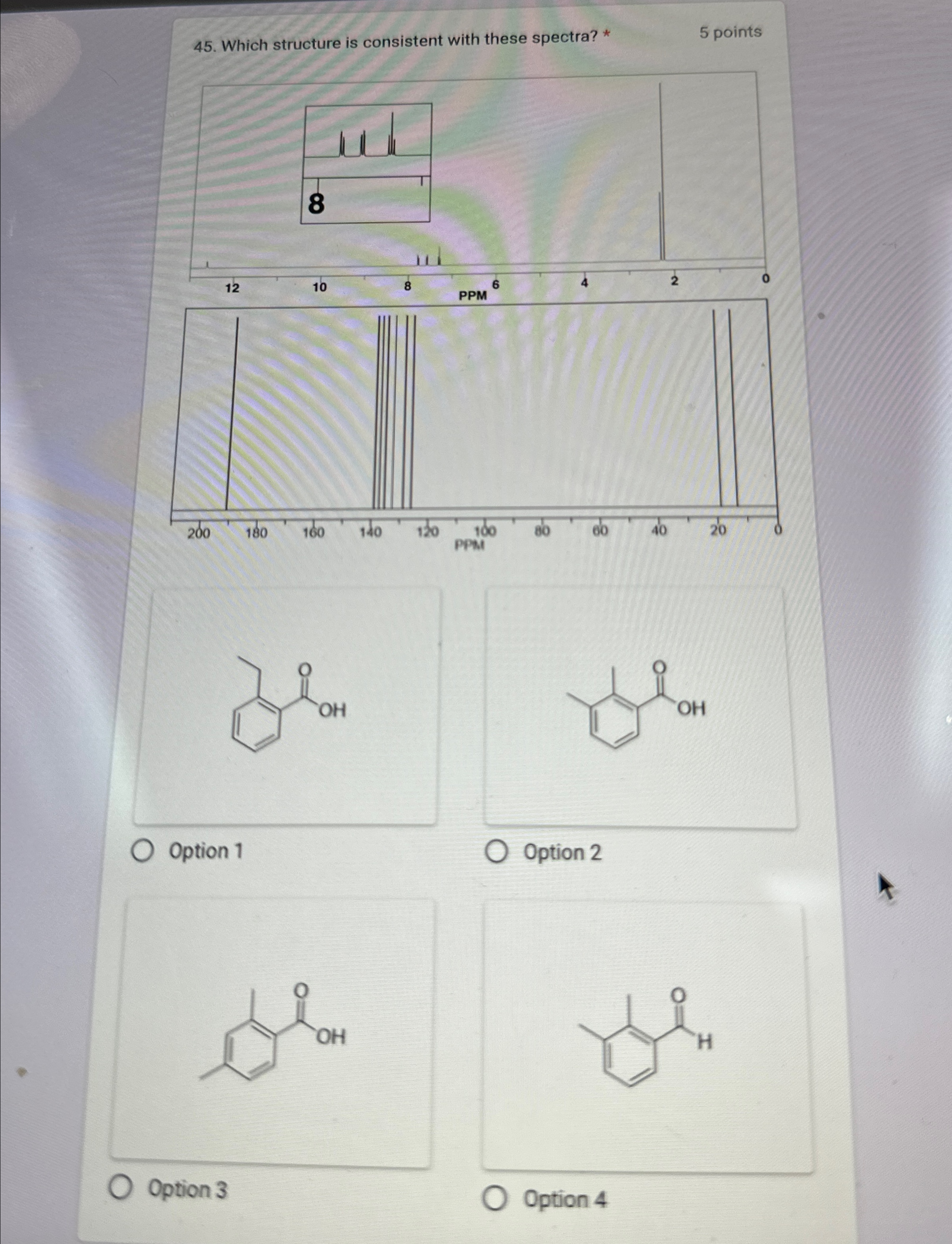 Solved Which structure is consistent with these spectra? *5 | Chegg.com