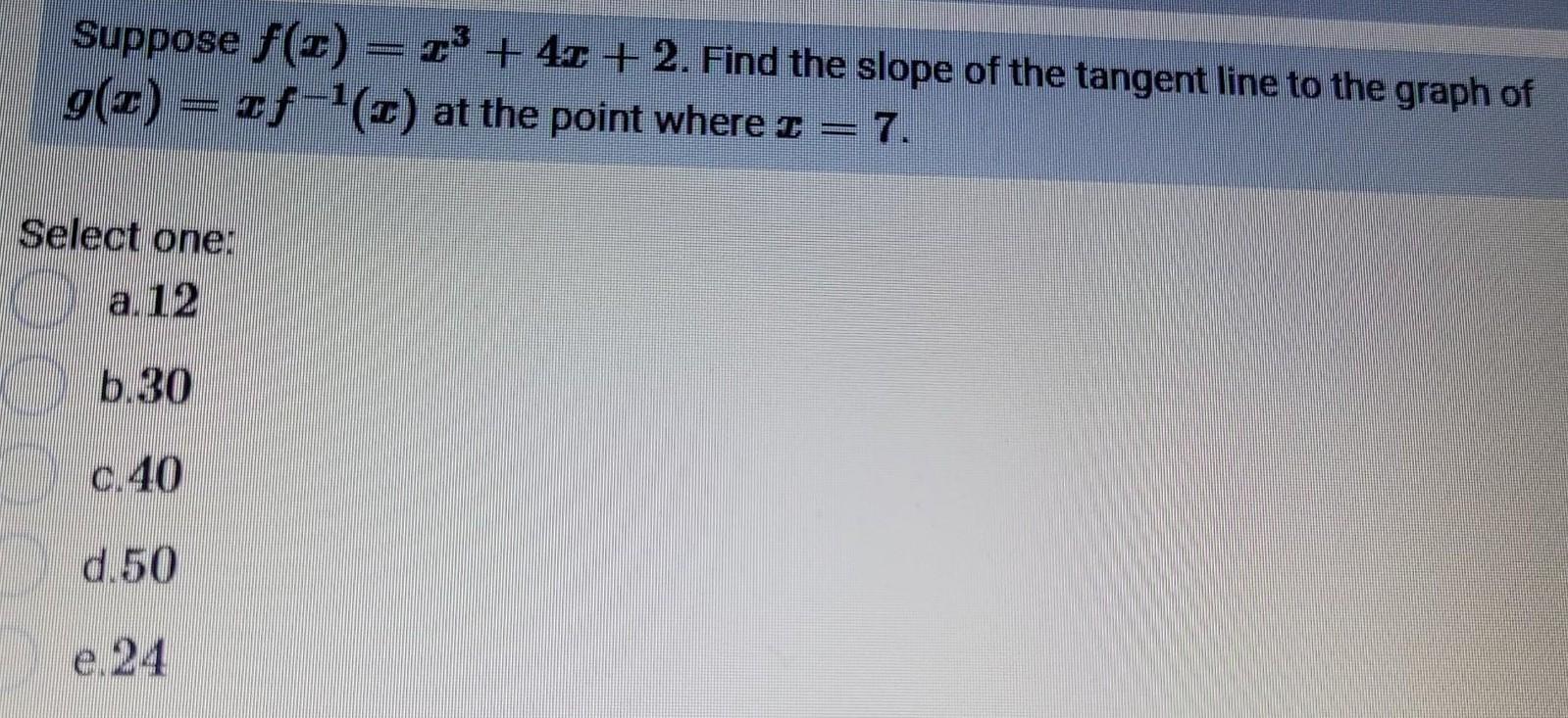 Solved Suppose Fxx34x2 Find The Slope Of The Tangent 3997