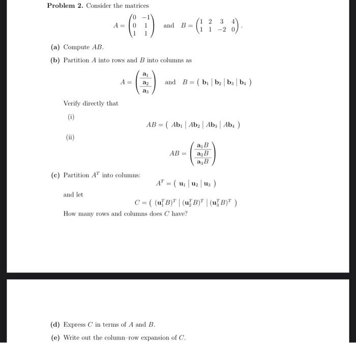 Solved 1 Problem 1. Consider the following linear system of | Chegg.com
