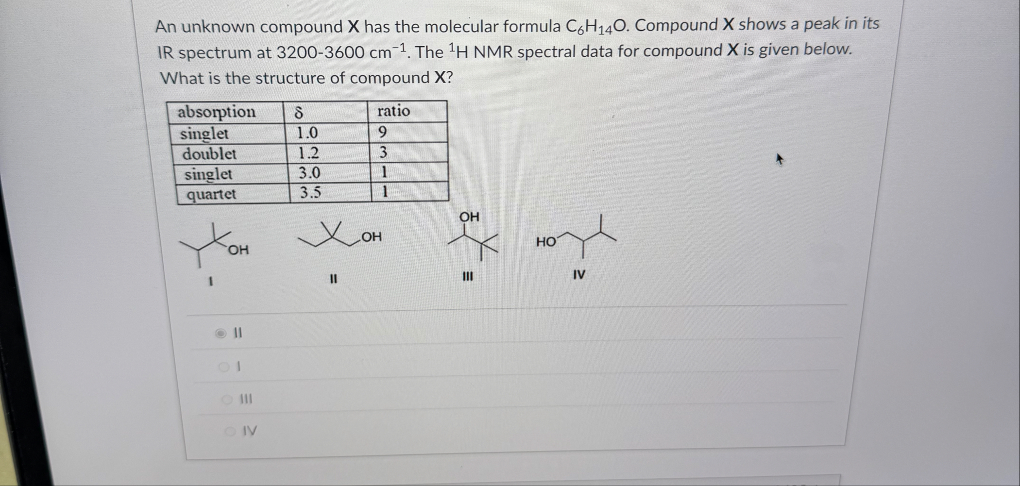 Solved An unknown compound x ﻿has the molecular formula | Chegg.com