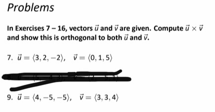 Solved Problems In Exercises 7 16 Vectors U And V Are Chegg Com