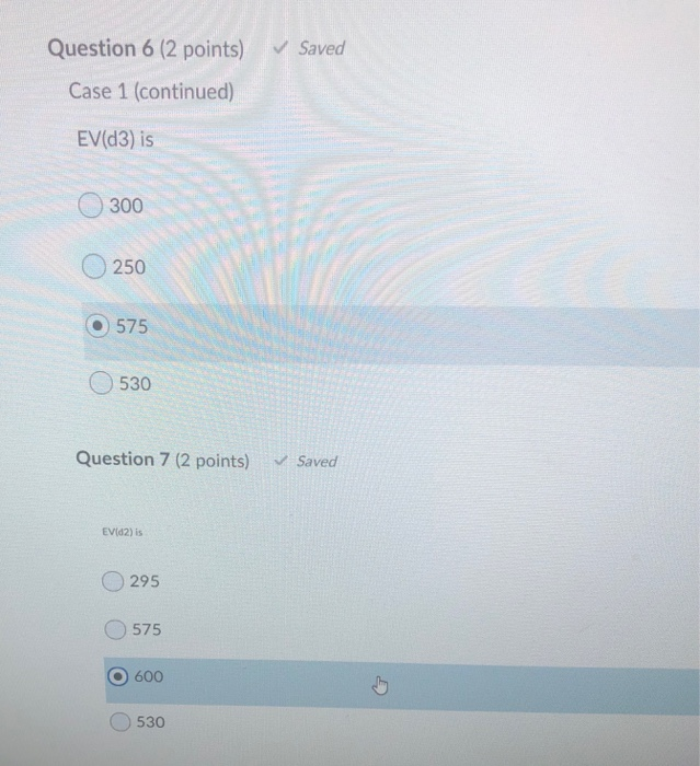 Solved CASE 1 A payoff table of maximization problem is