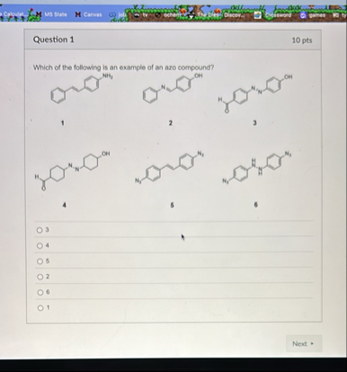 Solved 10 ptsQuestion 1Which of the following is an example | Chegg.com