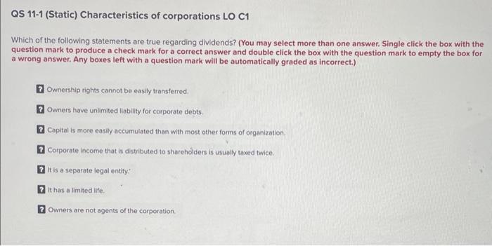Solved Which of the following statements are true regarding | Chegg.com