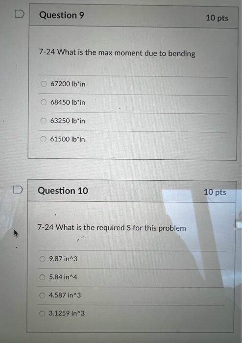 Solved 7-24. A 60 in. long beam simply supported at its ends | Chegg.com