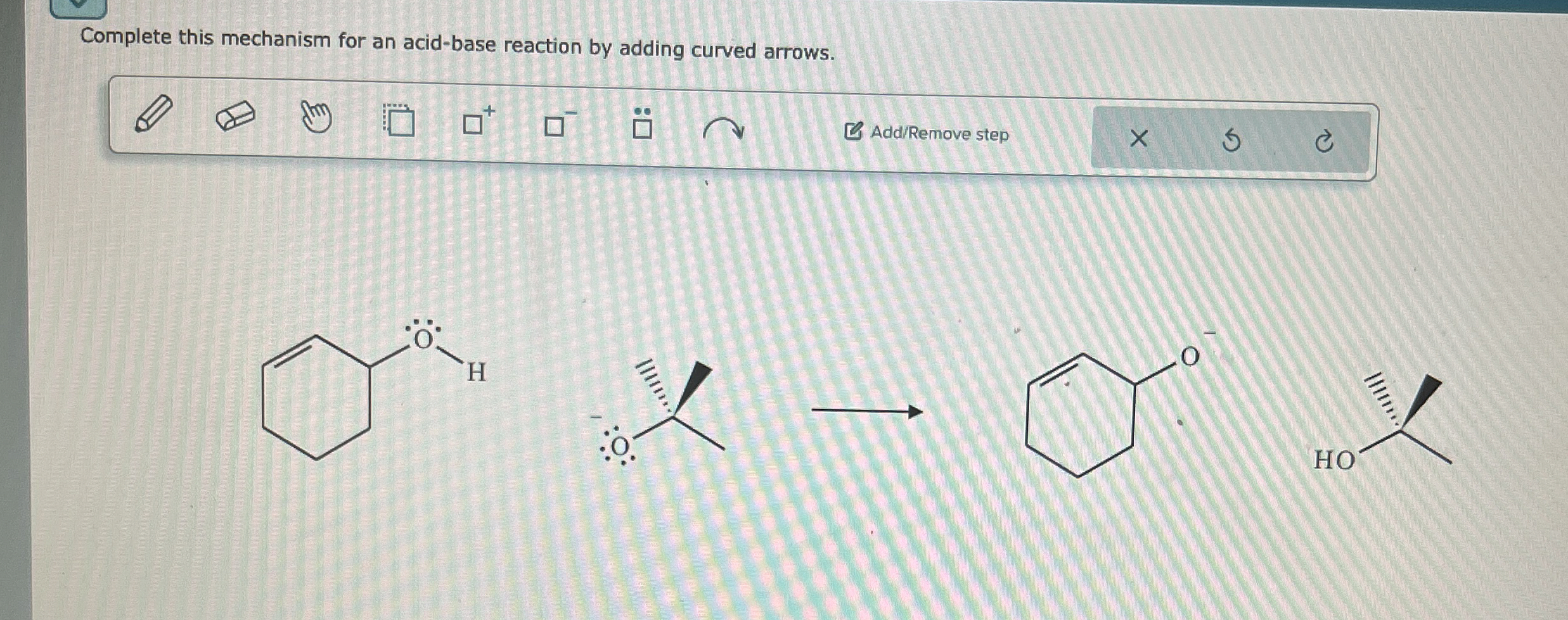 Solved Complete this mechanism for an acid-base reaction by | Chegg.com